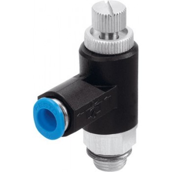 Пневмодроссель Festo GRLA-3/8-QS-6-RS-B Пневмодроссель Festo GRLA-3/8-QS-6-RS-B