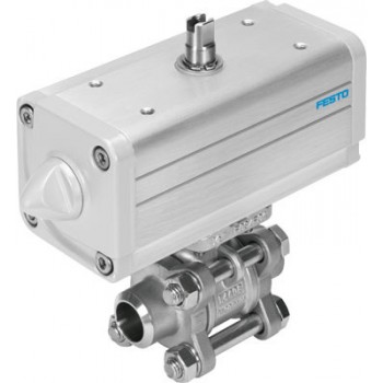 Кран с приводом Festo VZBA-1-WW-63-T-22-F0405-V4V4T-PS30-R-90-4-C 1774107 Кран с приводом Festo VZBA-1-WW-63-T-22-F0405-V4V4T-PS30-R-90-4-C 1774107