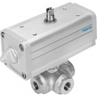 Кран с приводом Festo VZBA-3/8-GGG-63-32L-F0304-V4V4T-PP30-R-90-C 1914786